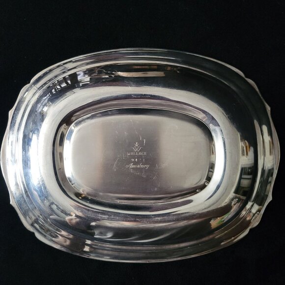 Vtg Amesbury 9421 Silverplate Gravy Boat with Underplate By Wallace Silver *Read - Picture 11 of 13
